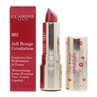 Clarins Joli Rouge Gradation Long-Wearing Two-Toned Lipstick 802 Red 3.5g