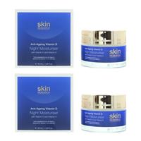 Skin Research Anti-Ageing Vitamin D Night Moisturiser 50ml X 2