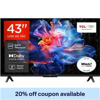 TCL 43" LED 4K Ultra HD Smart TV