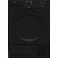 Indesit C YD C82 BBGL UK 8Kg Condenser Tumble Dryer Black B Rated