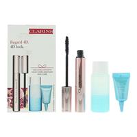 Clarins Wonder Perfect Mascara 4D 8ml, Make-Up Remover 30ml + Eye Gel 3ml