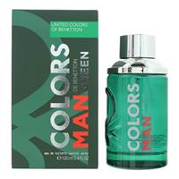 Benetton Colors Man Green Eau de Toilette 100ml Spray NEW. Men's - For Him EDT