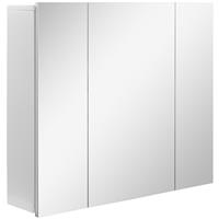 kleankin Bathroom Mirror Cabinet Wall Mount Storage organiser w/ Door, White