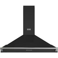 Stoves ST RICHMOND CHIM 90PYR BLK Built In 90cm 3 Speeds Chimney Cooker Hood