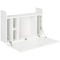 HOMCOM Wall-Mounted Table Storage Home Office , Refurbished