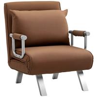 HOMCOM Velvet Sleeper Chair , Refurbished