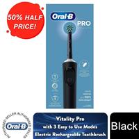 Oral-B Vitality Pro Rechargeable Electric Toothbrush with 1 Brush Heads, Black