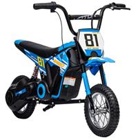 AIYAPLAY 24V Battery Powered Ride On Motorcycle with Rear Suspension, Blue
