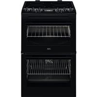 AEG CCX1530ACB 55cm Free Standing Electric Cooker with Ceramic Hob Black A/A
