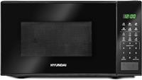 Hyundai 800W 20L Black Digital Microwave Stainless Steel Interior 11 Power Level