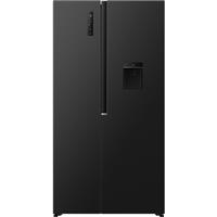 Fridgemaster MS91558DEB 91cm Frost Free American Fridge Freezer Black E Rated