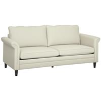 HOMCOM 3-Seater Sofa for Living Room, Fabric Couch Settee, Refurbished
