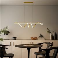 HOMCOM Pendant Light, Ceiling Light with 3 Colour Temperatures, Gold Tone