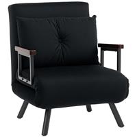 HOMCOM Click Clack Single Chair Bed Settee for Living Room Refurbished