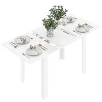 HOMCOM Extendable Dining Table, Seats 4-6 People Refurbished