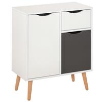 HOMCOM Floor Cabinet Storage Cupboard Sideboard with Drawer Refurbished