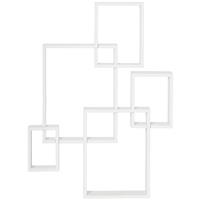 HOMCOM Floating Shelves, Interlocking Cube Shelves for Decoration Refurbished
