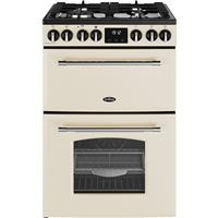 Belling 444411814 Free Standing Dual Fuel Cooker with Gas Hob 60cm Cream A