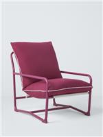 John Lewis Marcy Sling Shower-Resistant Patio Outdoor Garden Chair - Fuchsia A