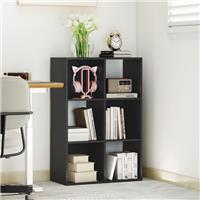 HOMCOM 6-Cube Bookshelf, Display Shelving Unit for Home Office, Refurbished