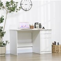 HOMCOM Computer Desk w/ Drawers Modern Writing Workstation Refurbished