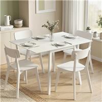 Extendable Kitchen Table for 2-4, Folding Drop Leaf Dining Table Refurbished
