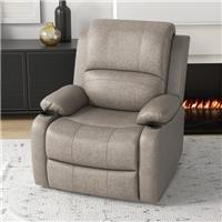 HOMCOM Recliner Armchair for Living Room Recliner Chair w/Cup Holder Refurbished