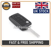 3 Button Remote Key Fob Case Blade For Citroen C3 C4 C5 C6 Picasso + LOGO A27