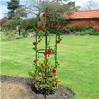 1.9M Garden Arch Trellis Obelisk Metal Tubular Frame Climbing Plant Support
