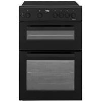 Beko KTC611K 60cm Free Standing Electric Cooker with Ceramic Hob Black A