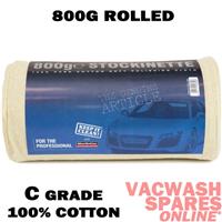 SUPERSOFT 800G 100% COTTON STOCKINETTE MUTTON POLISHING CLOTH ROLL - C GRADE