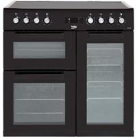 Beko KDVC90K 90cm Electric Range Cooker 5 Burners A/A Black