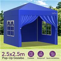3x3m Pop Up Gazebo No Side Easy up Party Marquee Tent with Carry Bag GreyWhite