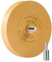 88mm Rubber Eraser Caramel Wheel FREE DRILL Attachment Low Heat Stripe Removal U
