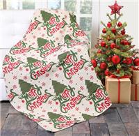 Christmas Festive Decorative Xmas Throws for Sofa Armchair Settee Cover, Single