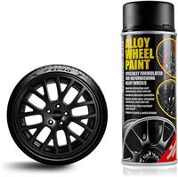 Motorsport Black Alloy Wheel Spray Paint Car Wheel Refurbishment ETECH 400ml Can