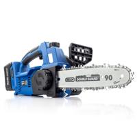 Handheld Cordless Electric Chainsaw 10" Cut 20v 4Ah Li-ion Battery HY2190