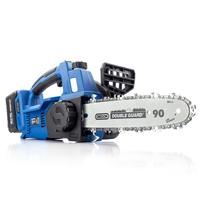 Handheld Cordless Electric Chainsaw 10" Cut 20v 4Ah Li-ion Battery HY2190