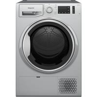 Hotpoint NTM1192SSKUK Crease Care Heat Pump Tumble Dryer 9 Kg Silver A++ Rated