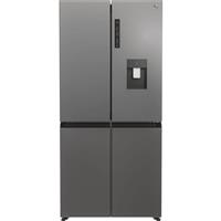 Hoover HHCR3818EWPL 83cm Frost Free American Fridge Freezer Inox E Rated