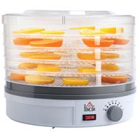 HOMCOM 5 Tier Food Dehydrator for Drying Fruit Meat Vegetable Jerky Pet Treat