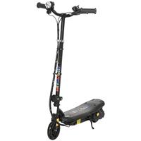 HOMCOM Folding Electric Scooter w/ LED Headlights, for Ages 7-14 Years Black