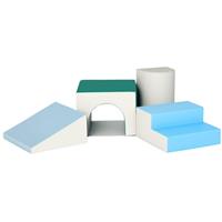 HOMCOM 4-Piece Soft Play Set, Baby Foam Block, For Ages 1-3 Years