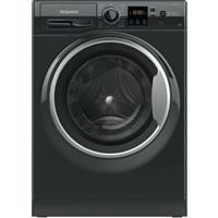 Hotpoint NSWM 1046 BS UK 10Kg Washing Machine Black 1400 RPM A Rated