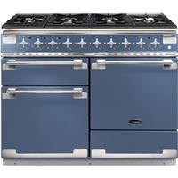 Rangemaster ELS110DFFSB Elise 109cm Dual Fuel Range Cooker 6 Burners Stone Blue