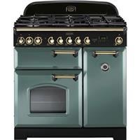 Rangemaster CDL90DFFMG/B Classic Deluxe 90cm Dual Fuel Range Cooker 5 Burners