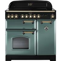 Rangemaster CDL90EIMG/B Classic Deluxe 90cm Electric Range Cooker 5 Burners A/A