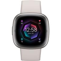 Fitbit CMS Waterproof Smart Watch S/L Lunar White/Platinum Aluminium Case