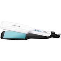 Remington Shine Therapy Wide Plate Hair Straightener White