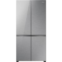 Hisense RQ768N4GVE KitchenFit 91cm Frost Free American Fridge Freezer Silver